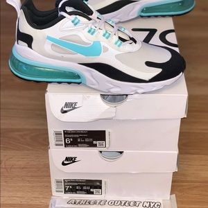 New Nike Airmax 270 White Aurora Green Women 6-6.5